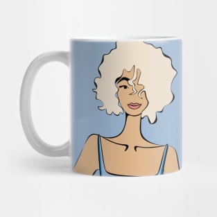 Blonde Girl Portrait Mug